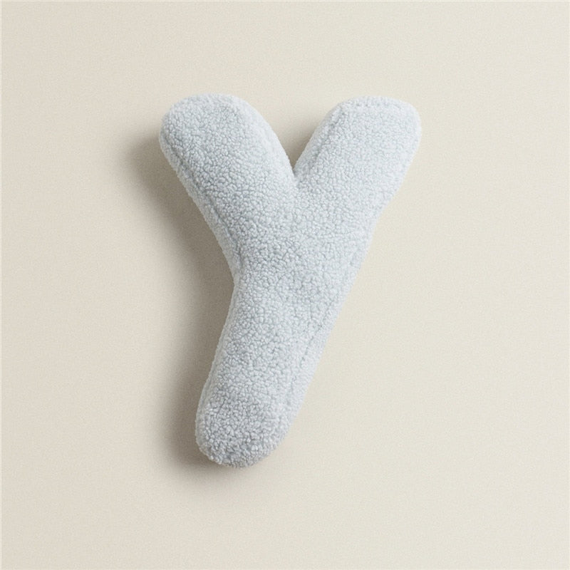 Alphabet Letter Fleece Pillows Y