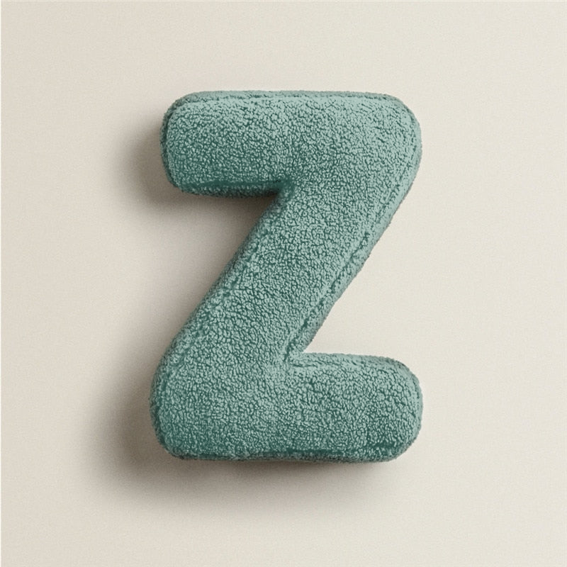 Alphabet Letter Fleece Pillows Z