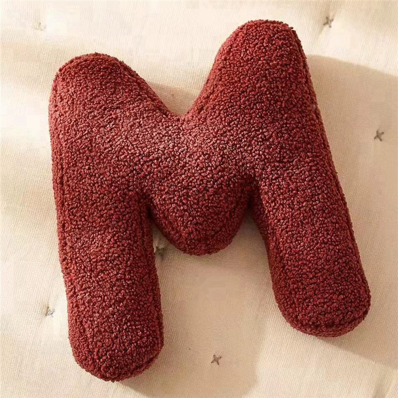 Alphabet Letter Fleece Pillows