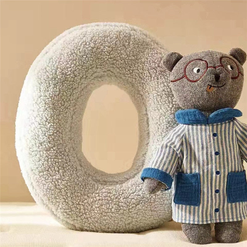 Alphabet Letter Fleece Pillows