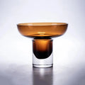 Amber Glow Pedestal Vase