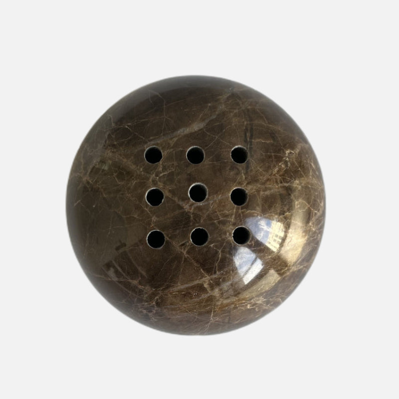Amir Stone Incense Burner Brown Marble