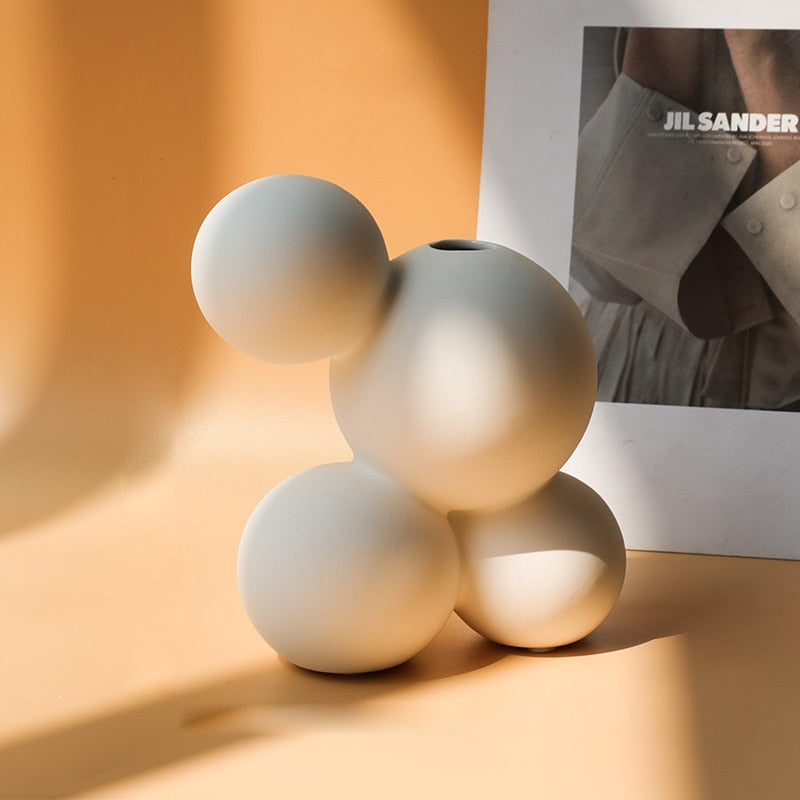 Andro Dot Porcelain Vases Dot Asymmetry