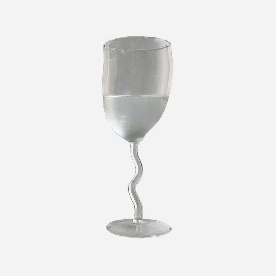 Anjou Wavy Stand Glass Cup High