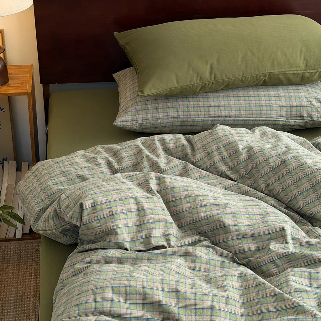 Annie Plaid Duvet Cover