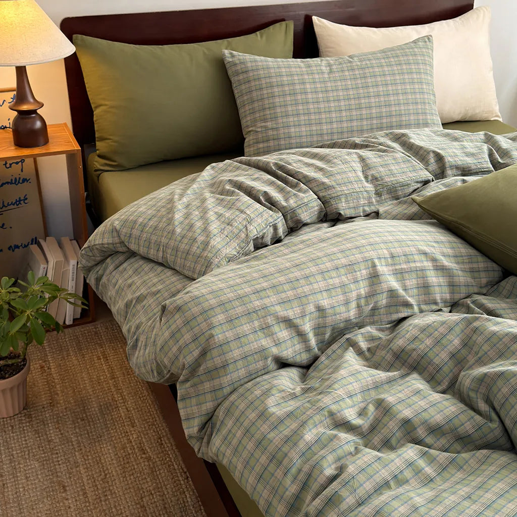 Annie Plaid Duvet Cover