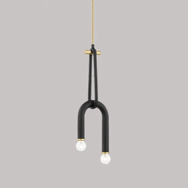 Arc Double Bulb LED Pendant Chandelier