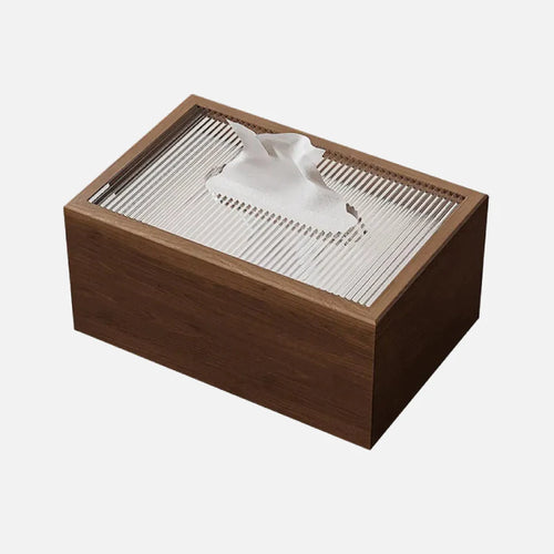 Arcan Wood Tissue Box Coffee