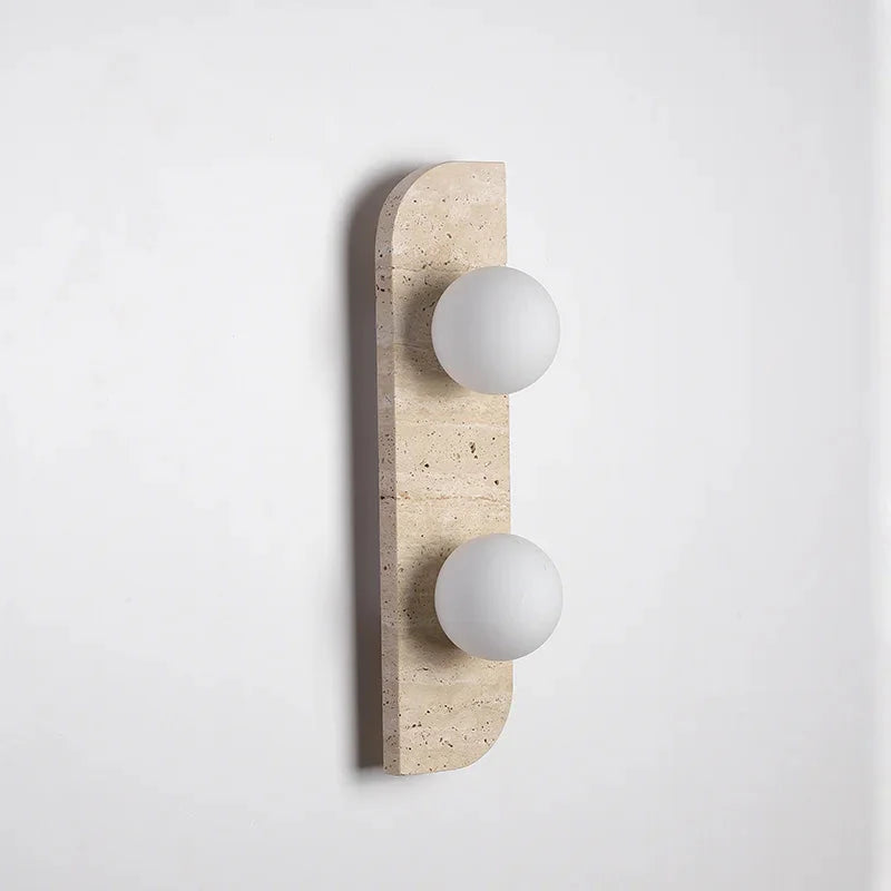 Arco Travertine Wall Sconce Two heads