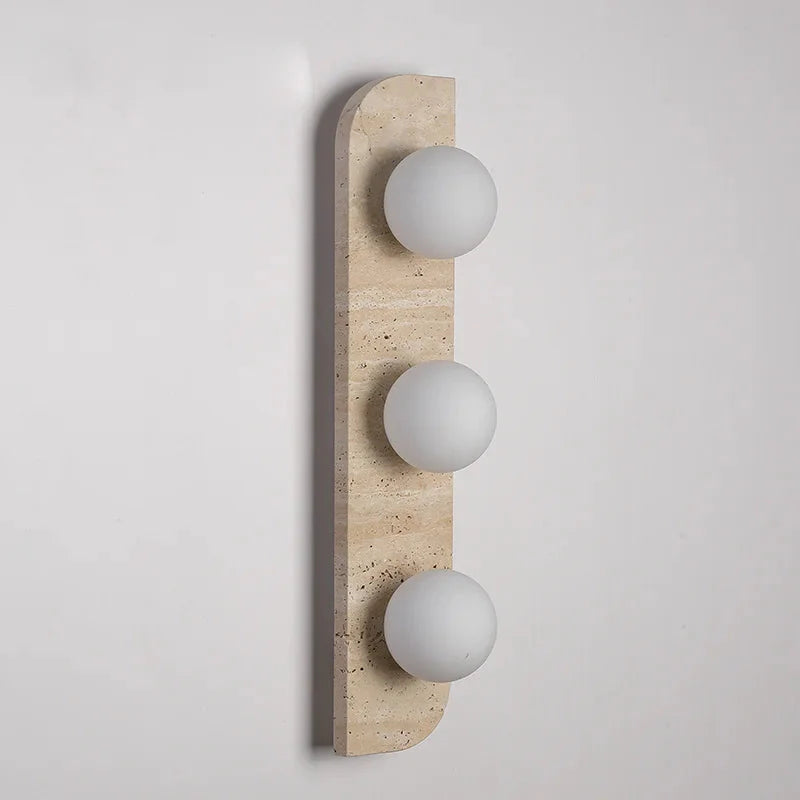 Arco Travertine Wall Sconce Three heads