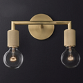 Armed Retro Brass Series - Double Wall Sconce