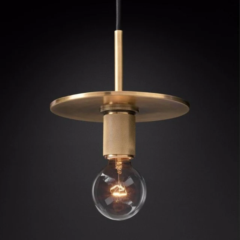 Armed Retro Brass Series - Pendant Light Flat Armed Pendant