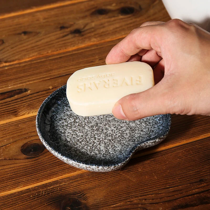 Artisan Glazed Ceramic Soap Dish