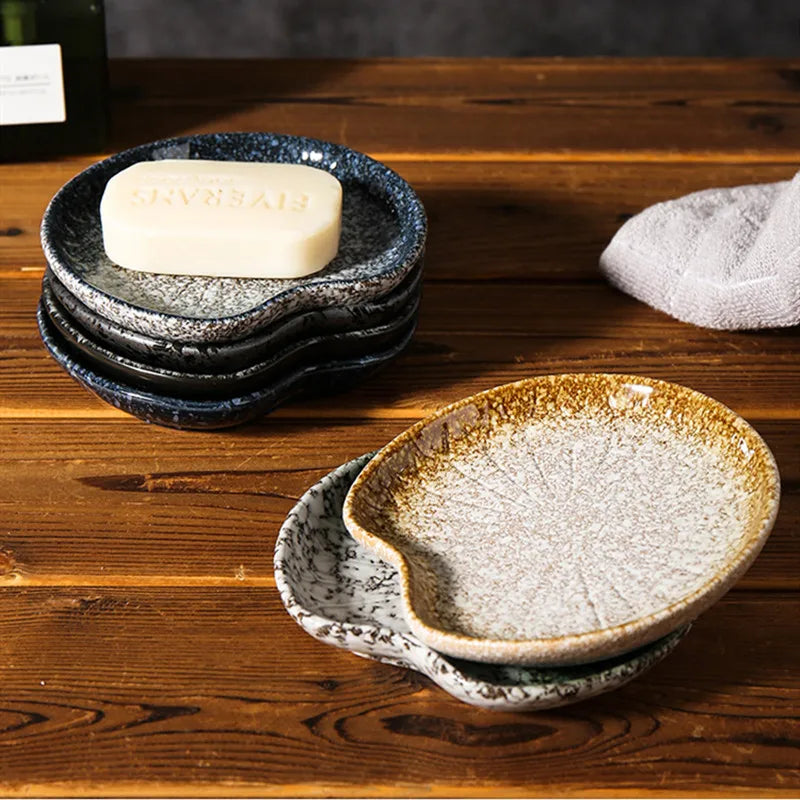 Artisan Glazed Ceramic Soap Dish