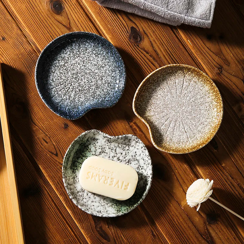 Artisan Glazed Ceramic Soap Dish