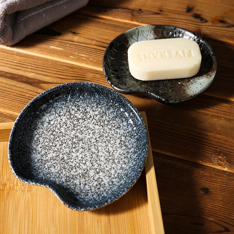 Artisan Glazed Ceramic Soap Dish