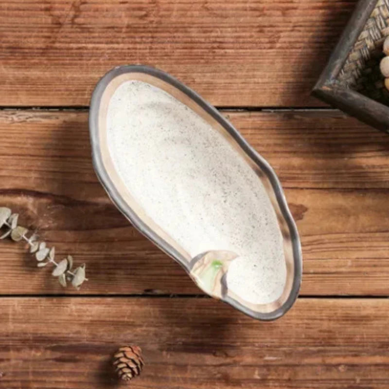 Artisan Shell Serving Plates Cream Medium