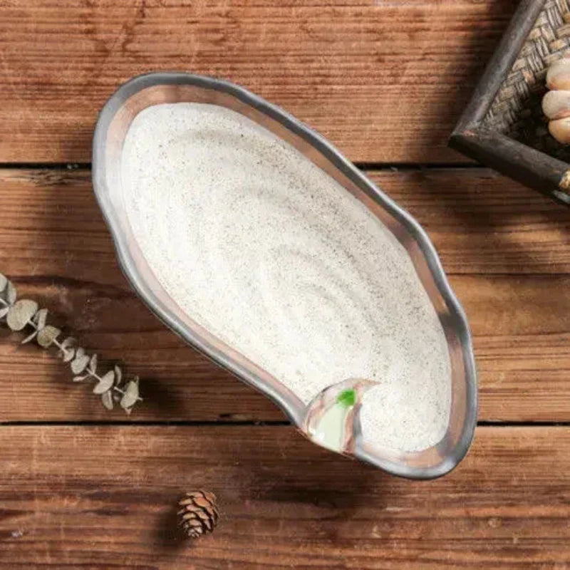 Artisan Shell Serving Plates Cream Large