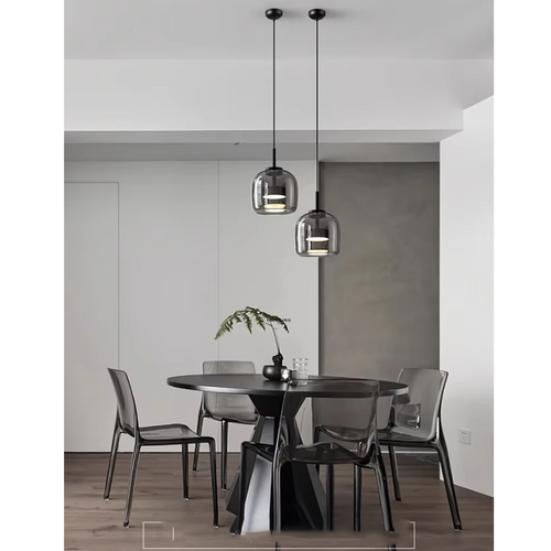 Astra Noir Glass Pendant Light