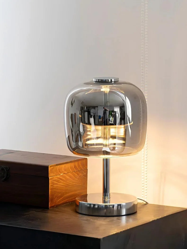 Astra Noir Glass Table Lamp