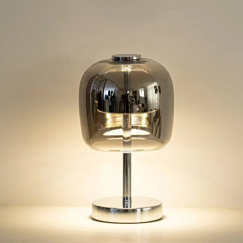 Astra Noir Glass Table Lamp