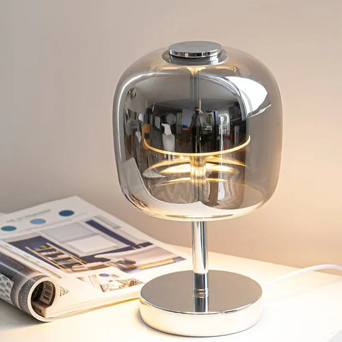 Astra Noir Glass Table Lamp