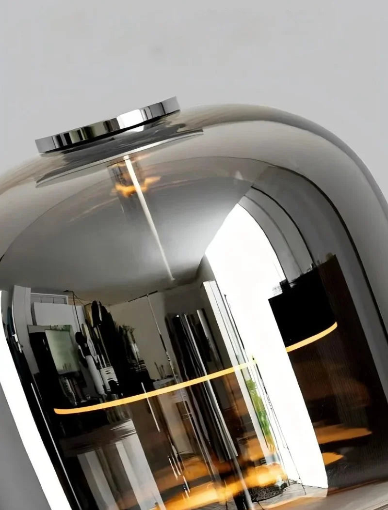 Astra Noir Glass Table Lamp