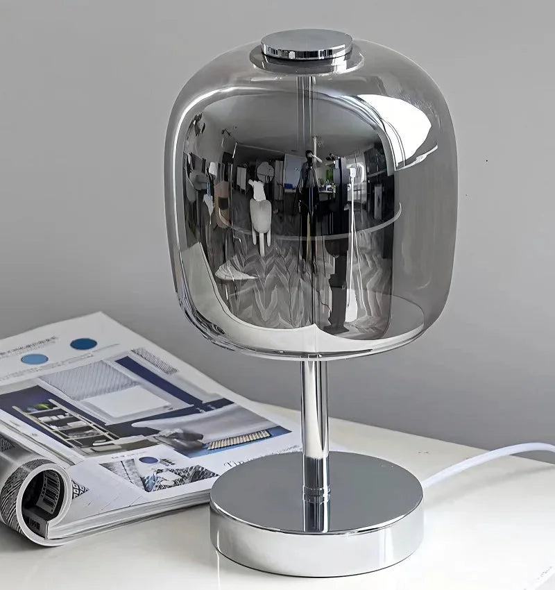 Astra Noir Glass Table Lamp