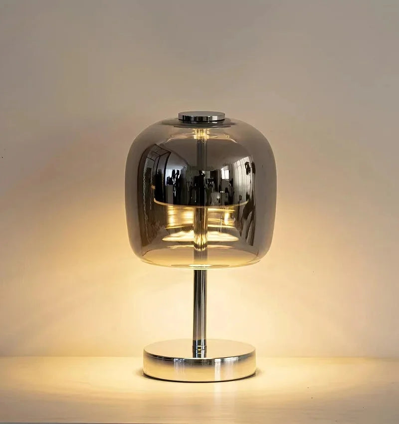 Astra Noir Glass Table Lamp
