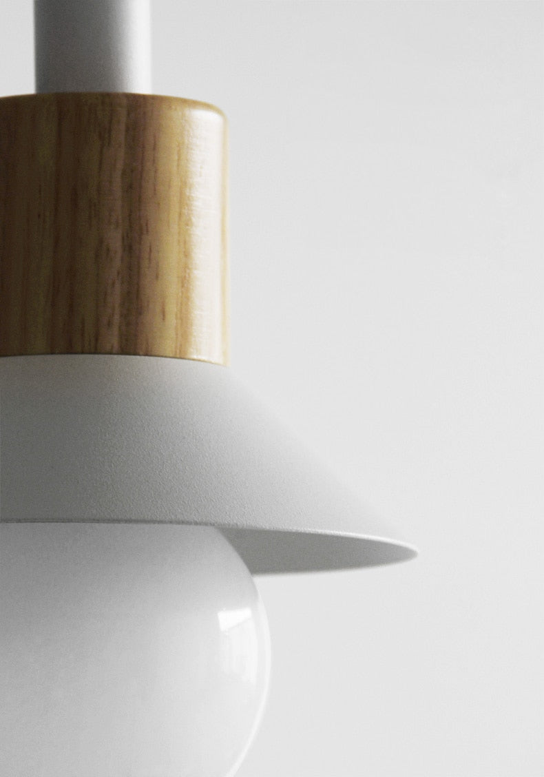Astrid Metal & Wood Pendant Lights -  Final Sale