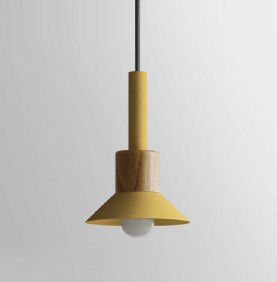 Astrid Metal & Wood Pendant Lights -  Final Sale