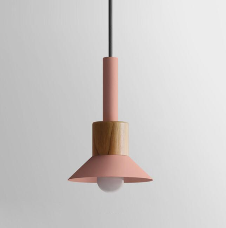 Astrid Metal & Wood Pendant Lights -  Final Sale