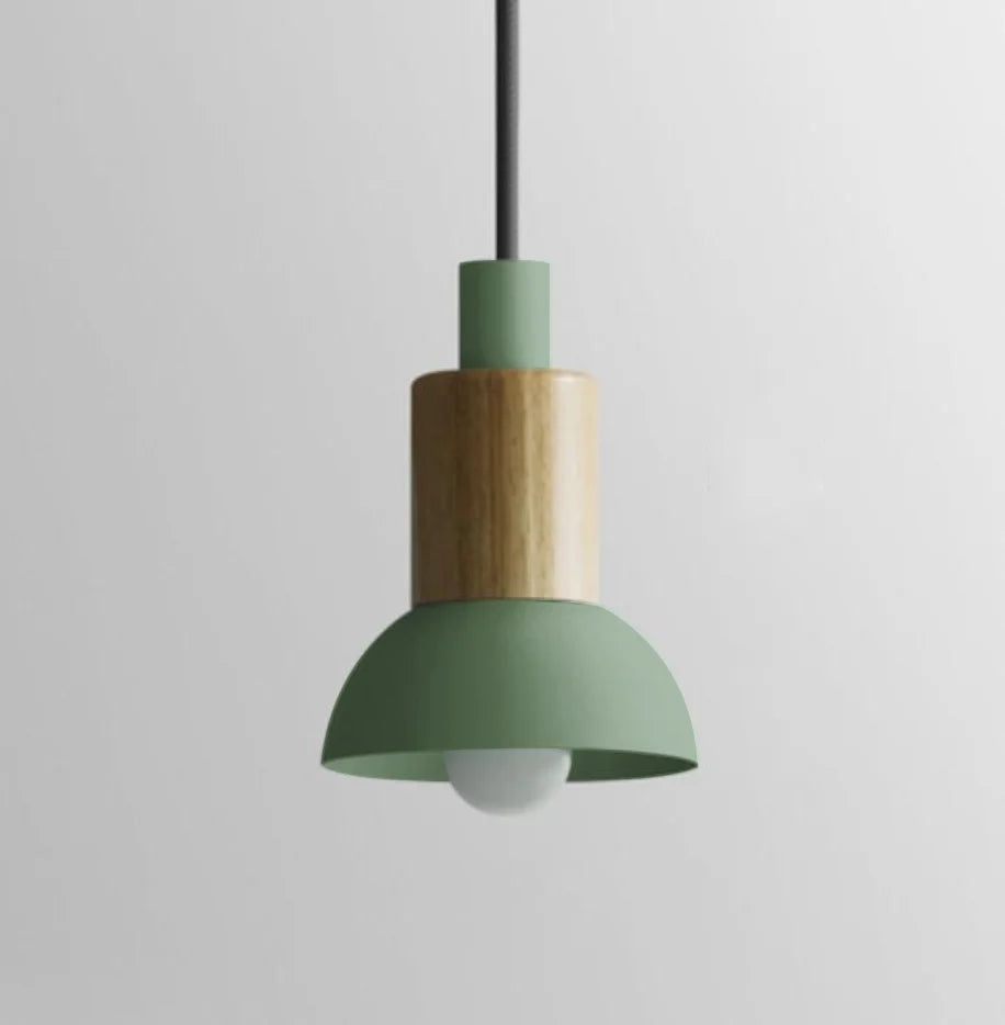 Astrid Metal & Wood Pendant Lights -  Final Sale