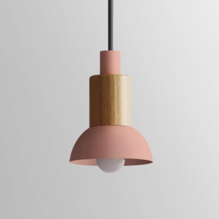 Astrid Metal & Wood Pendant Lights -  Final Sale