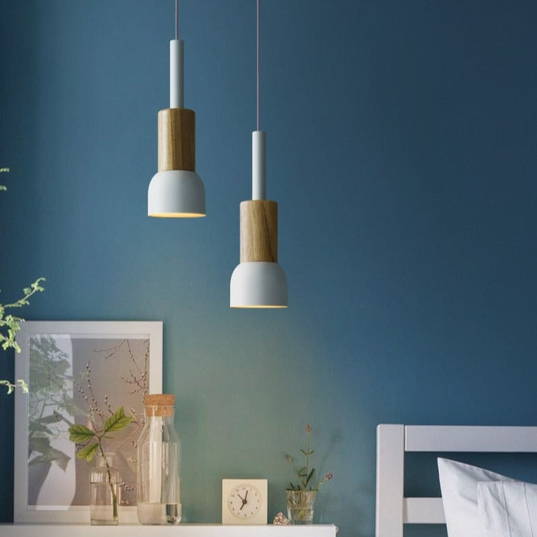 Astrid Metal & Wood Pendant Lights - Final Sale