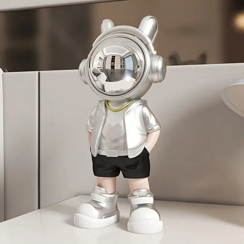SpaceBoi™ - Astronaut Figurine Moon Metal