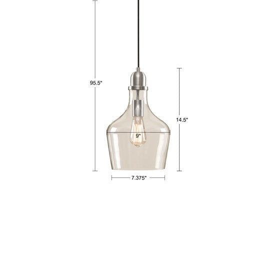Auburn Glass Bell Pendant