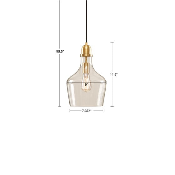 Auburn Glass Bell Pendant