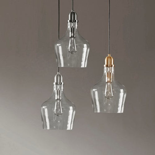 Auburn Glass Bell Pendant