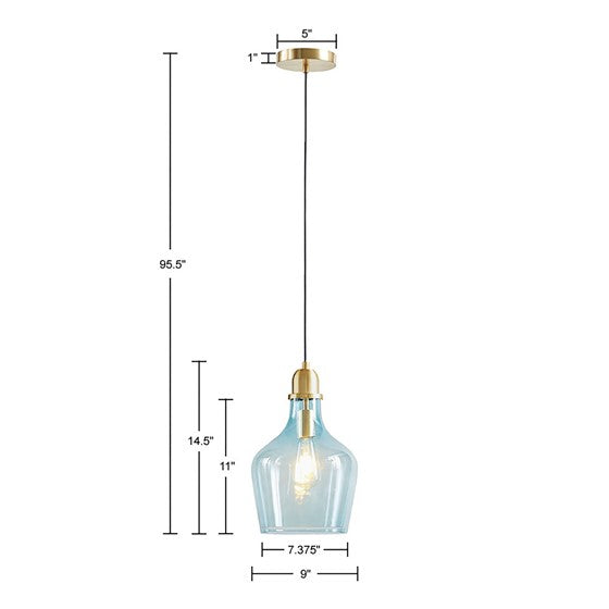 Auburn Glass Bell Pendant