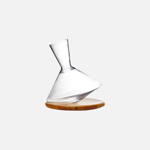Aura 350 Rotating Glass Decanter Smooth