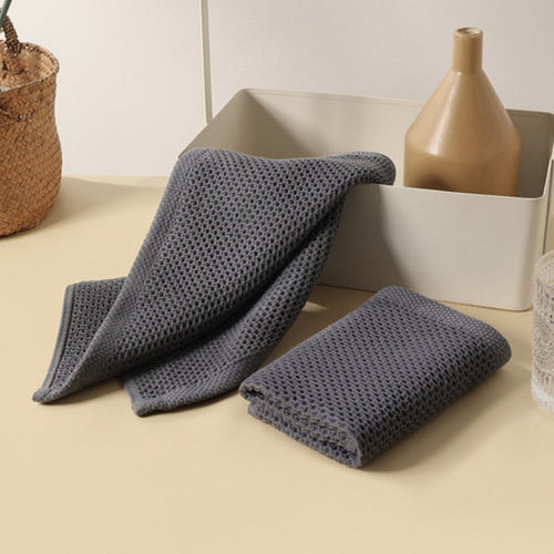 Auralin Honeycomb Tea Towel | 3pcs Set Charcoal Velvet