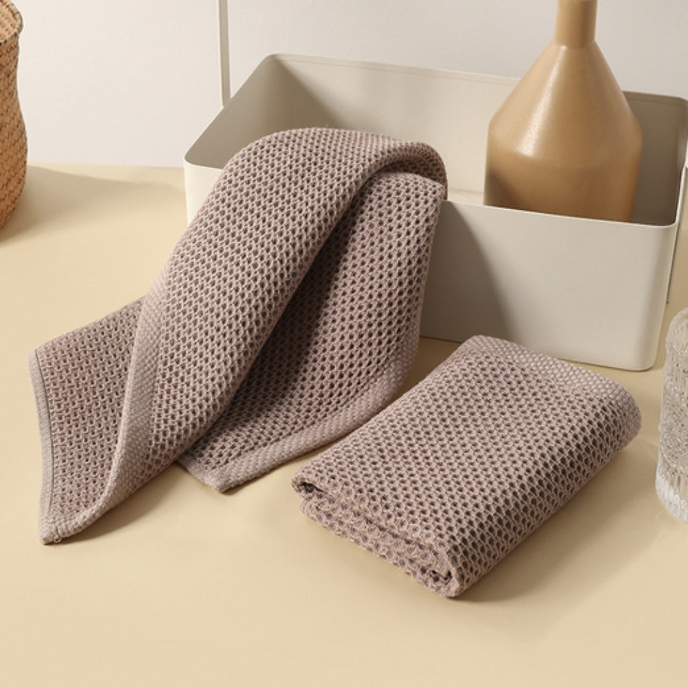 Auralin Honeycomb Tea Towel | 3pcs Set Mocha Linen