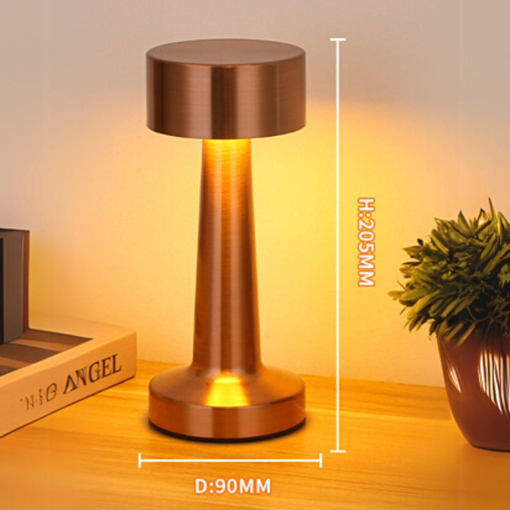 Aurelia Portable LED Aluminium Desk Lamp Copper Bronze