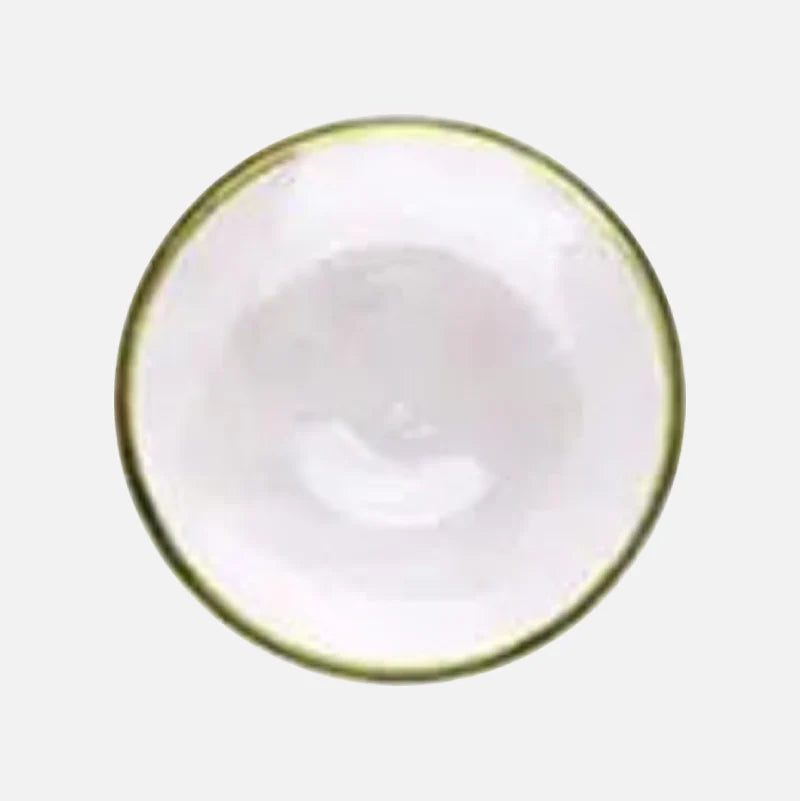 Aurora Gold Edge Glass Plate & Bowl Transparent Small Plate