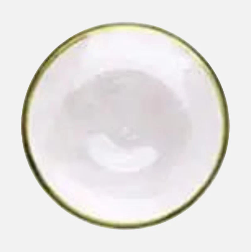 Aurora Gold Edge Glass Plate & Bowl Transparent Large Plate