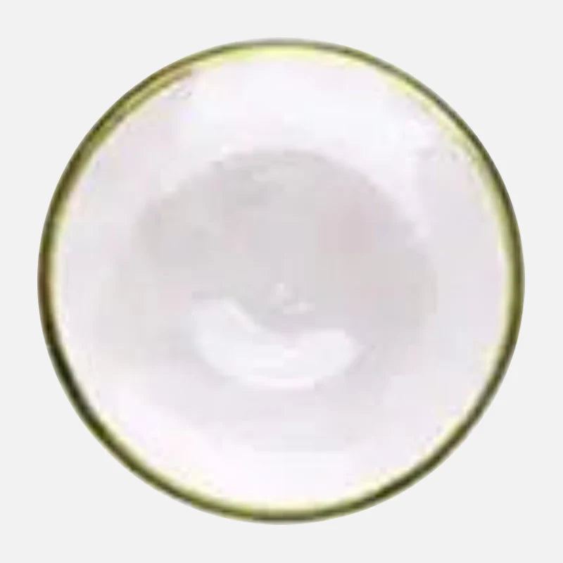 Aurora Gold Edge Glass Plate & Bowl Transparent Medium Plate