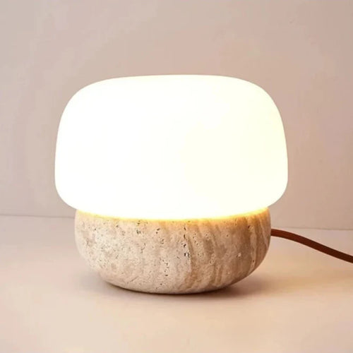 Aurora Glow LED Lamp Beige With LED bulb