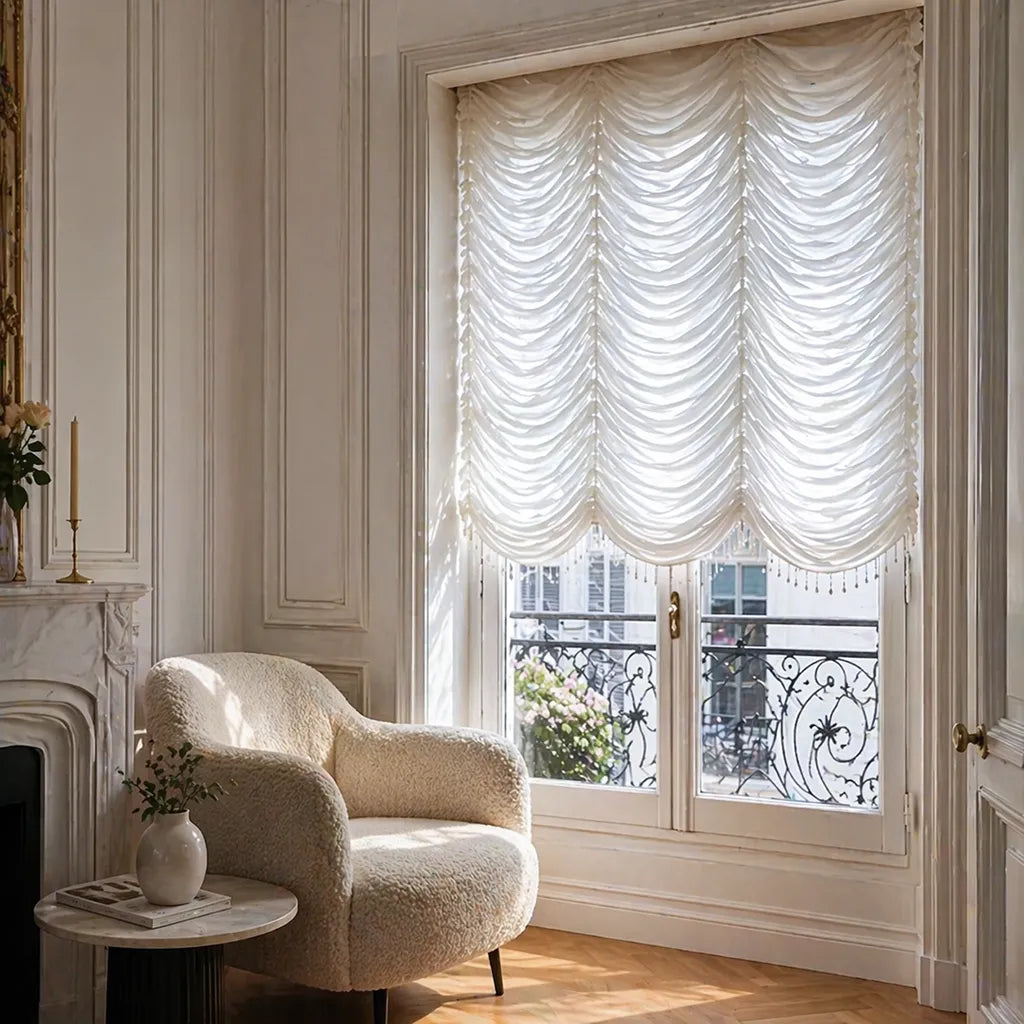 Austrian Sheer Roman Shade