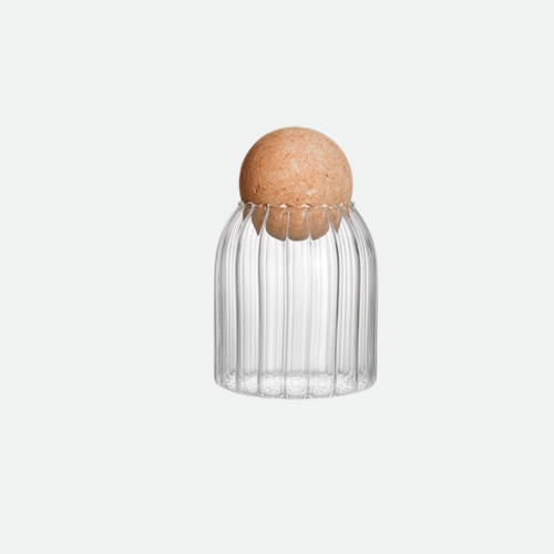Autum Cork Rigged Glass Storage Jars Small